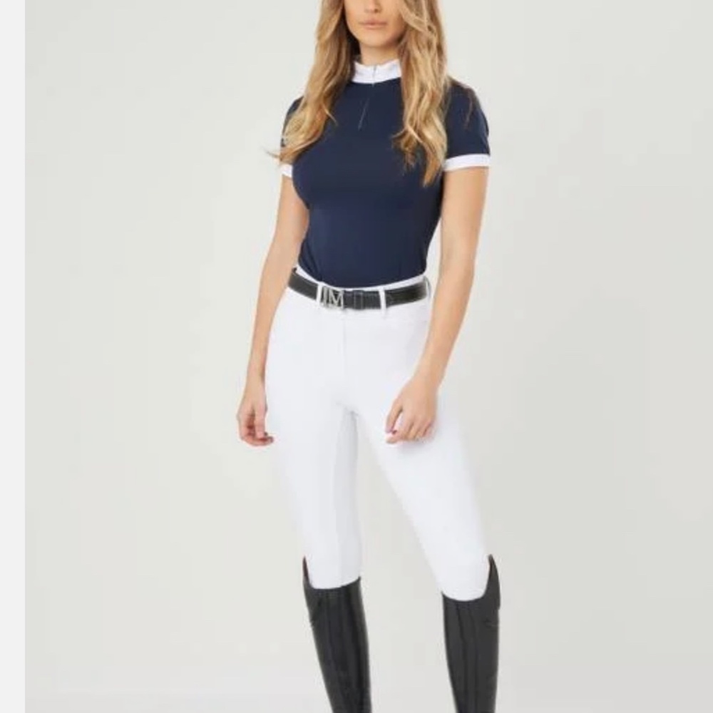 LeMieux Brand,  Demi Pull On Bregging Full Seat White Riding Pants